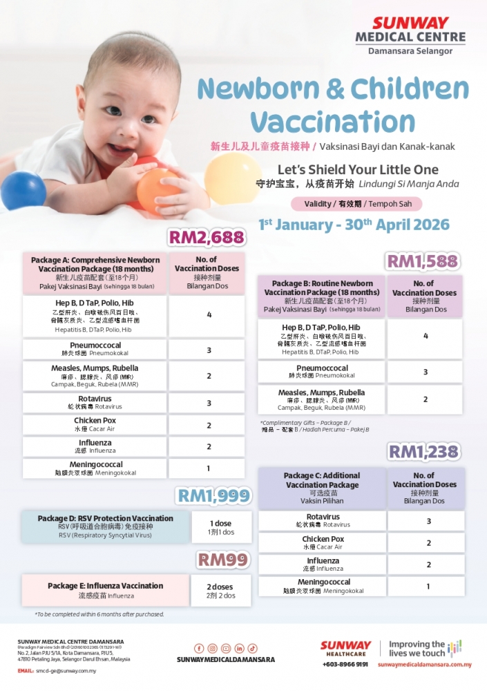 Newborn & Children Vaccination Package