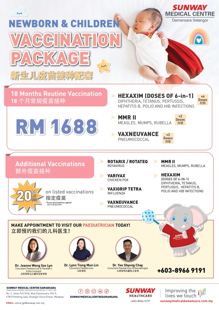 Newborn & Children Vaccination Package